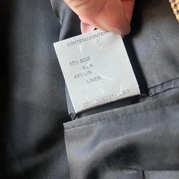 Men's Silk and Linen Loro Piana blend Beige Blazer
